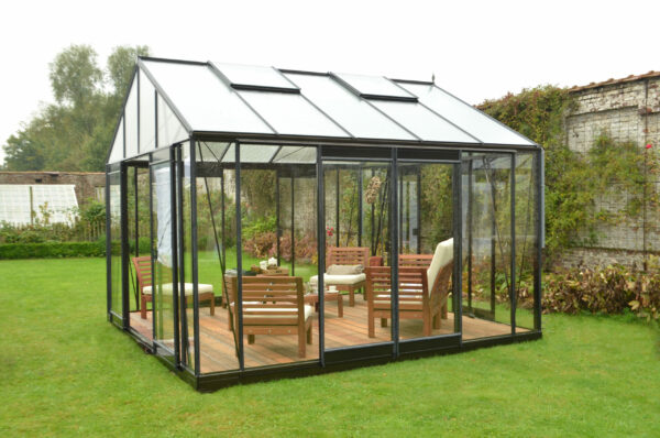 Serre en verre – Droite – R4 – Largeur 3,80 m