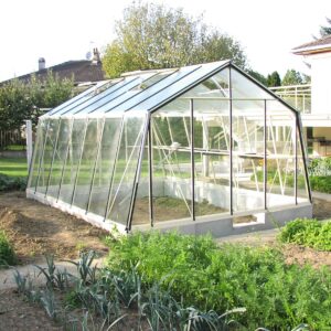 Serre en verre – Oblique – S2 – Largeur 3,80 m