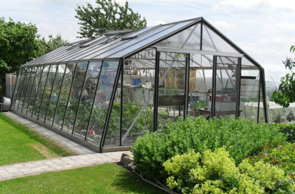 serre de jardin oblique